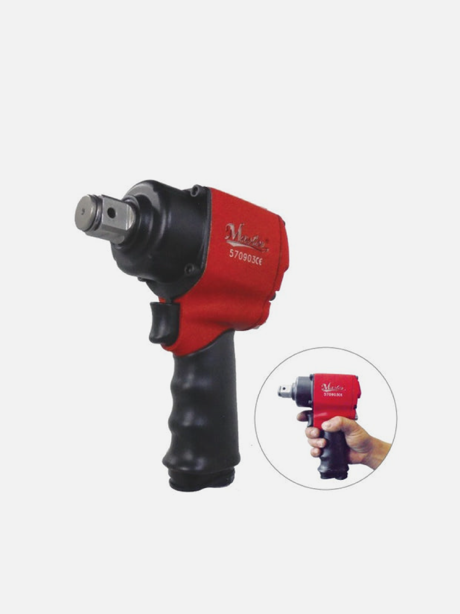 Mini llave de impacto neumática de doble martillo de 3/4" de alto torque, alta velocidad, torque máximo de 1100 ft/lb, 9000 RPM, 7.1 CFM - Bajo consumo de aire
