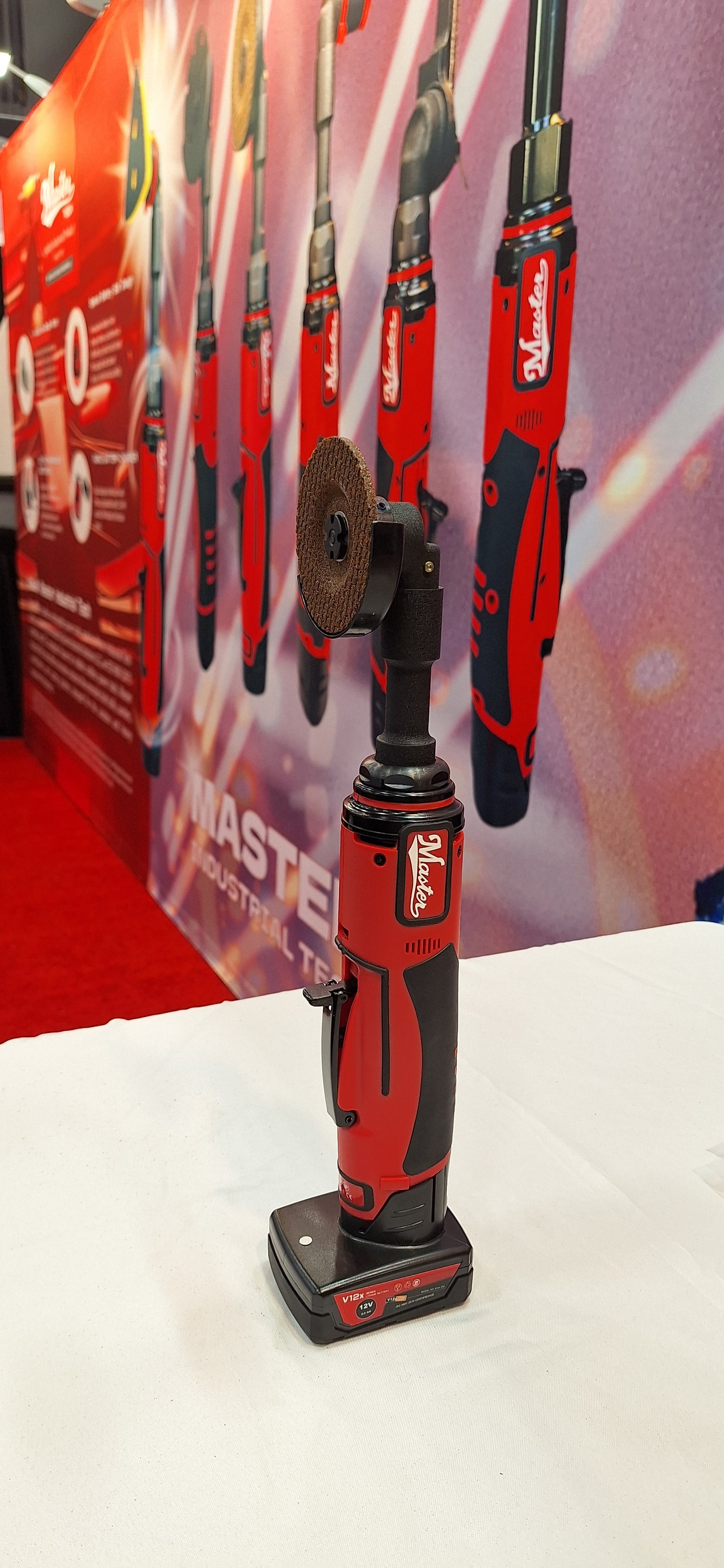 Industrial 3 Inch Cordless Extended Shaft Right Angle Cutting Grinder With Bolt Cutting Wheel