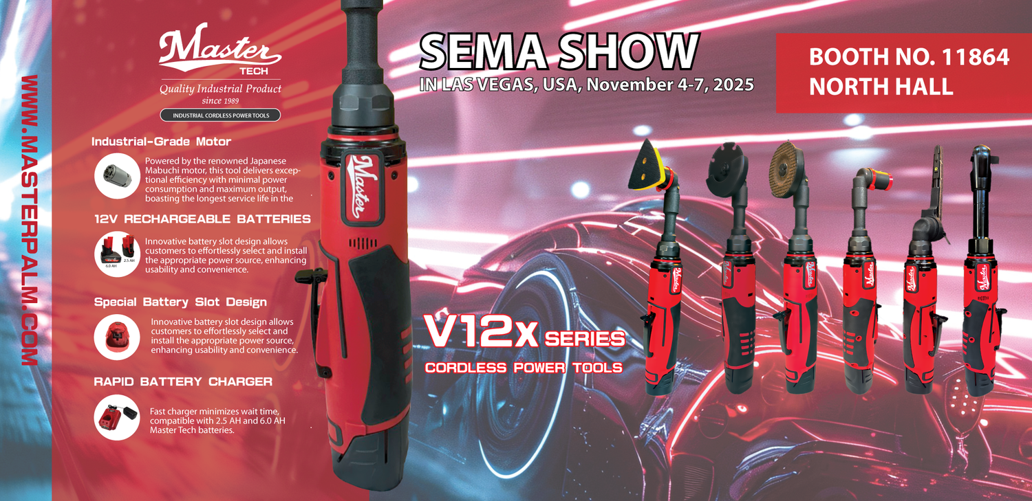 Join us at sema show from 11/04-11/07 for the debut of cordless power tools